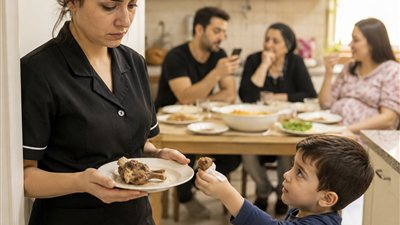 بعد شغل 12 ساعه حماتى سابتلى حته لحمه ناشفه اكلها