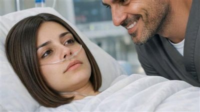 عندما اخبره الطبيب بمرض زوجته سعد لانه سيرث